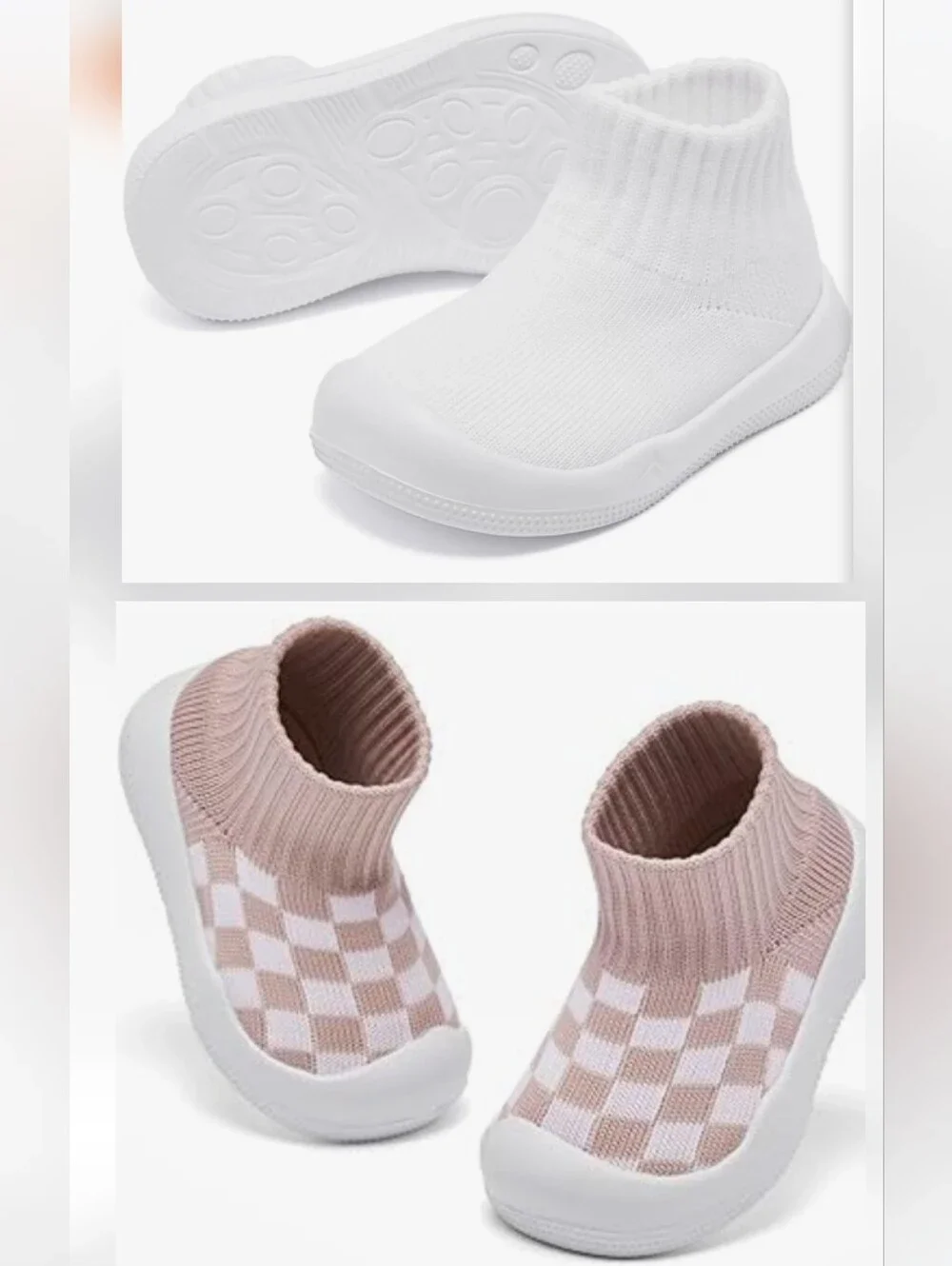 EASHI Baby Boy Girl 2ct Walking Sock Shoes NWOT